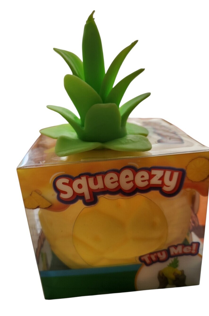 NEW Sunny Days Pineapple Squeezy Squishy Textured Stress Ball Fidget Stretch Toy